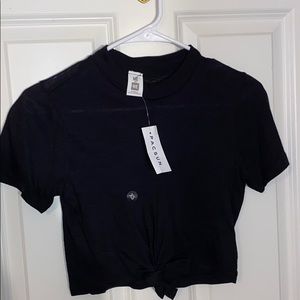 black crop top